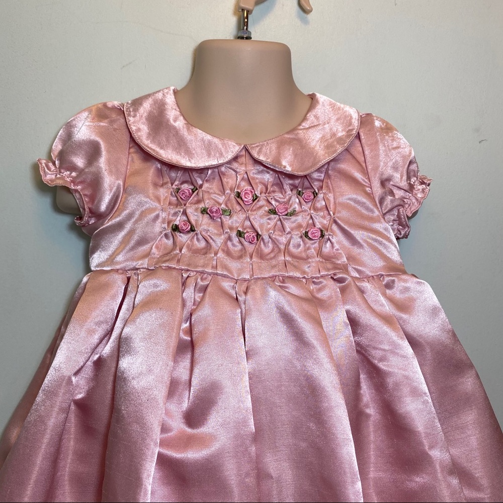 Beautiful pink little girls dress size 3T - Picture 3 of 5